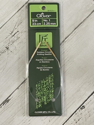 2.25 mm (1) Clover Bamboo Circular Needles 9&quot;