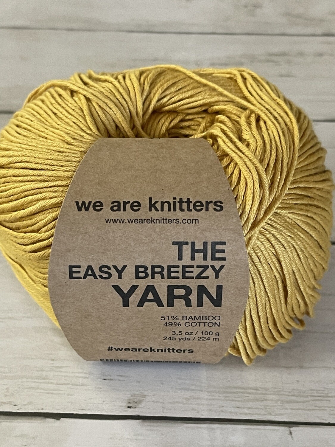 We Are Knitters The Easy Breezy Yarn - Mustard