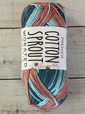 Premier Cotton Sprout Worsted Multis - Coral Reef 2102-05