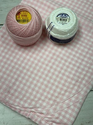 Single Gauze Blanket - Pink Gingham