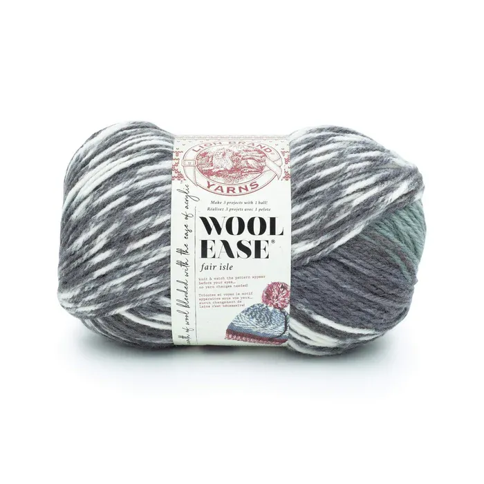 Lion Brand Wool Ease - Charcoal/ Medium Grey