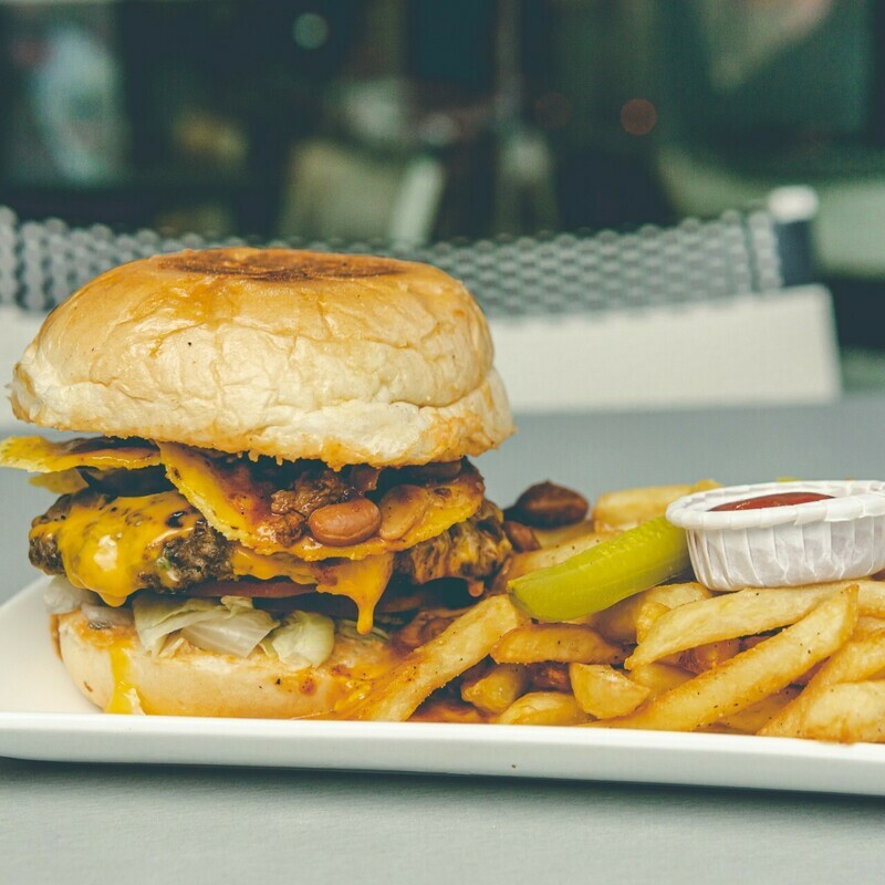 Sloppy Nacho Burger