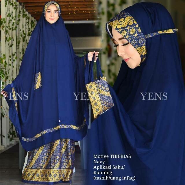 STOCK TERBATAS!! Mukena Jumbo Songket Antem Anti Tembem ori Yens