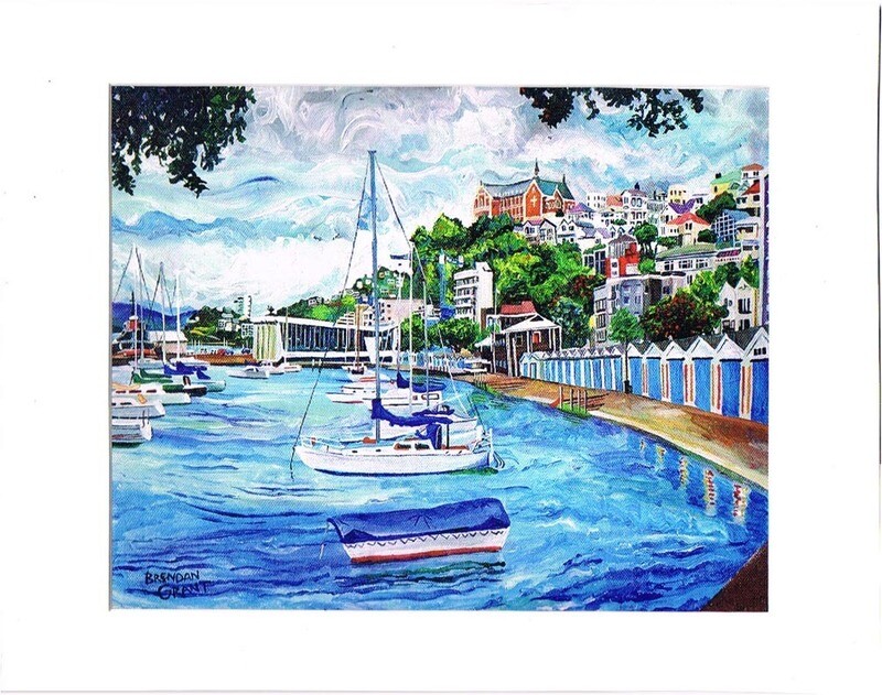 Port Nicholson Yacht Club in 11 by 14 Inch Mat