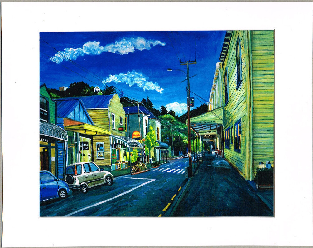 Aro Valley Print in 11 by 14 inch mat