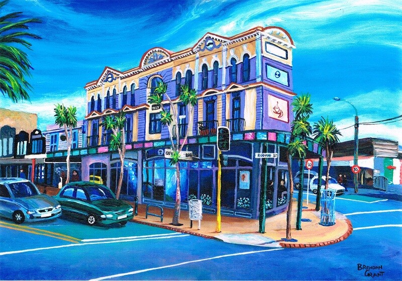 A3 Print of Newtown 2021painting