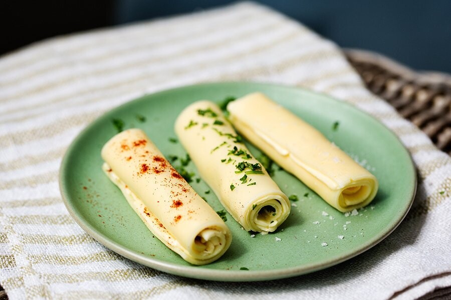 Rollos keto de queso