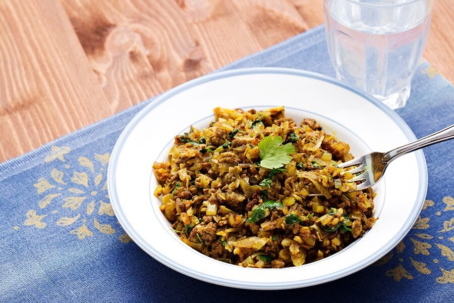Revuelto de repollo de la India