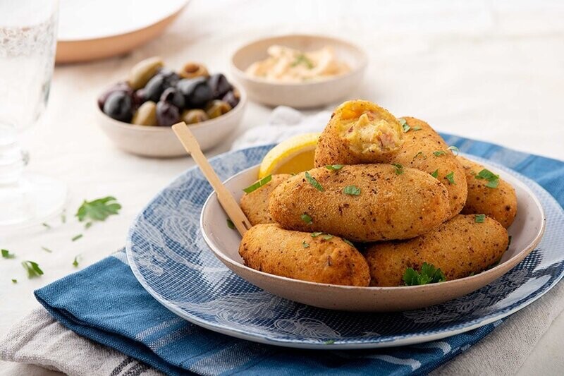 Croquetas de jamón serrano bajas en carbohidratos