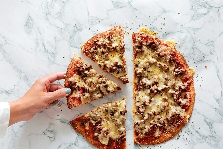 Pizza “fat head” cetogénica