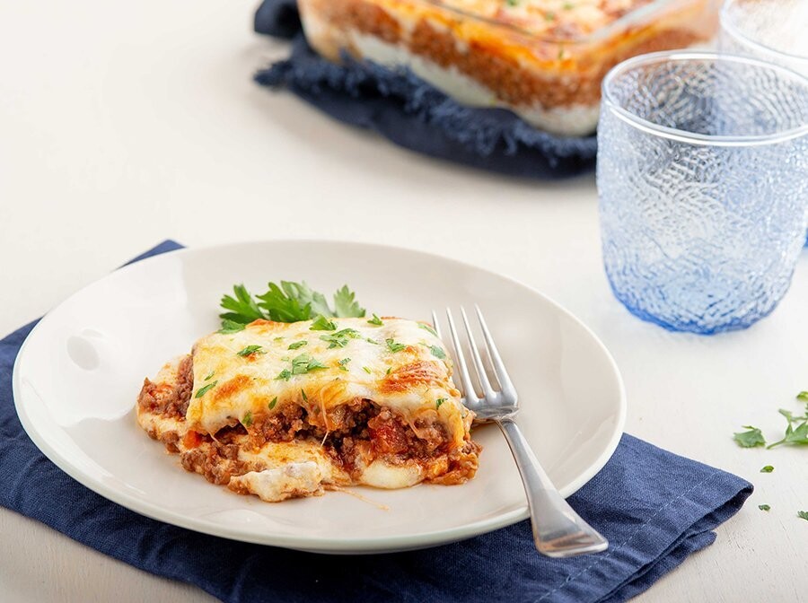 Lasaña de berenjenas keto