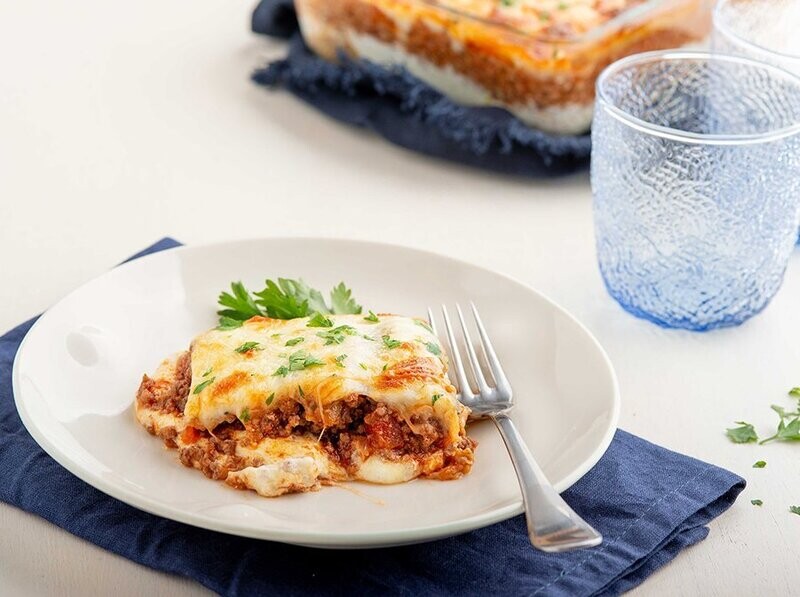 Lasaña de berenjenas keto