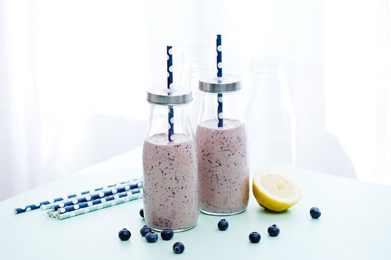 Batido de arándano bajo en carbohidratos