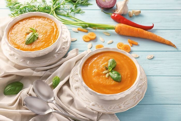 Puré de arroz con pollo y verduras