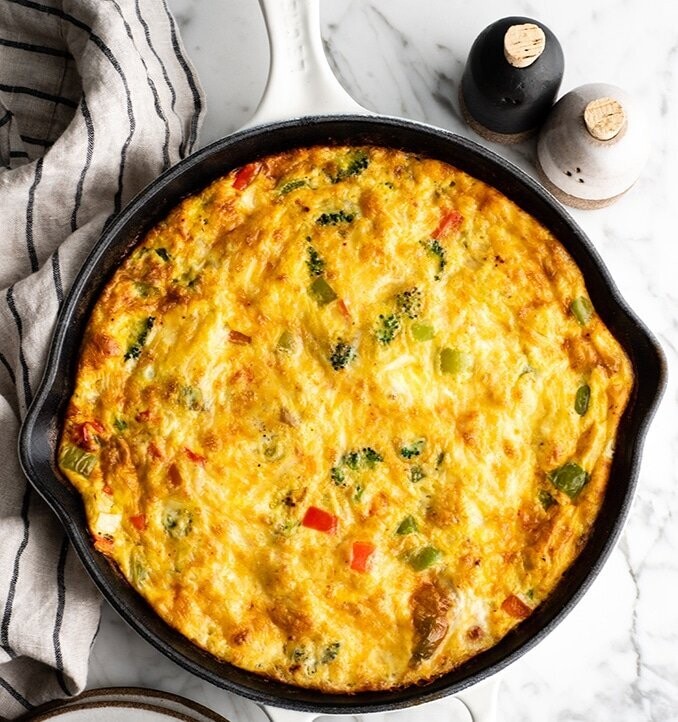 Frittata de verduras con tocino de zanahoria