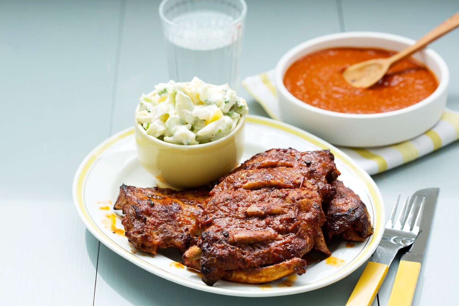 Costillas de barbacoa