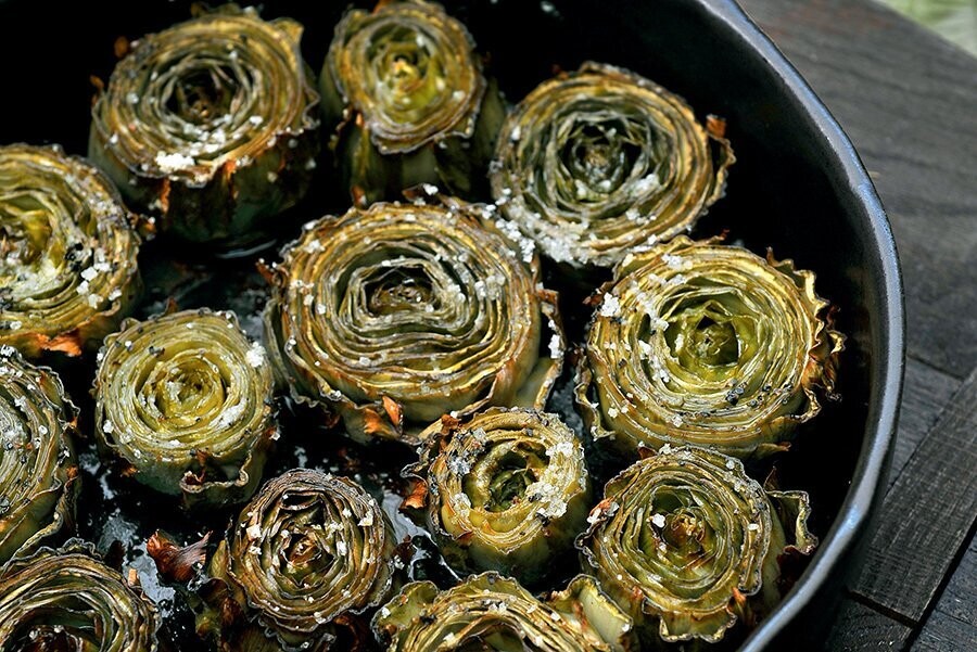 Alcachofas al horno