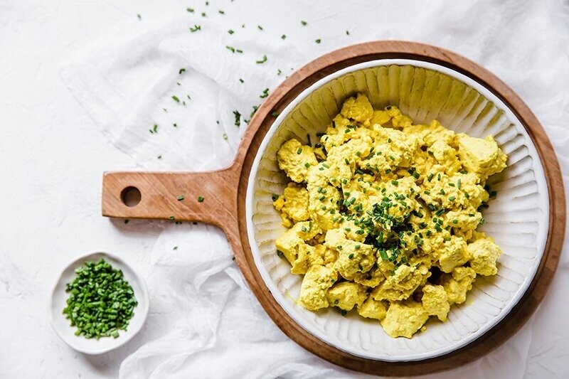 Revuelto de tofu vegano Keto