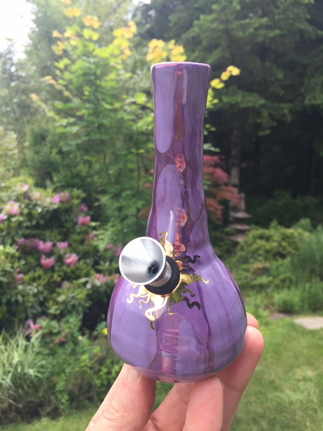 Ancient Creations Mini Water Pipe | Metal Bowl