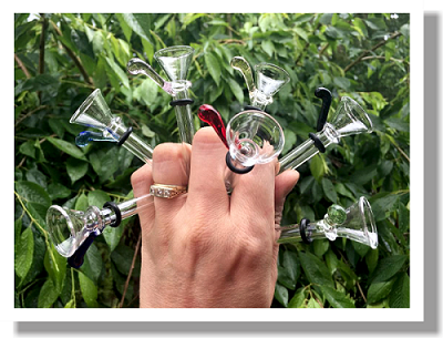 Glass Bowl Slide Set w/4 inch Downtube
