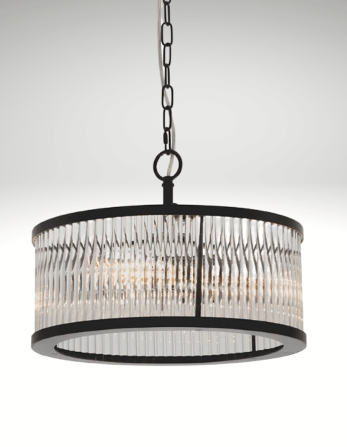 3 light on sale pendant black