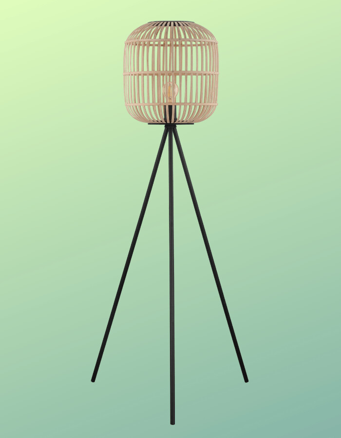 Green tripod floor lamp deals