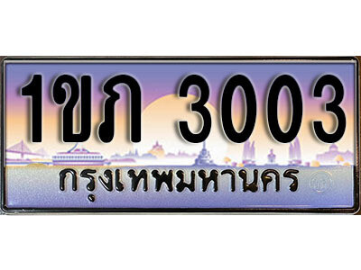 L8. เลขทะเบียนสวย 3003 ทะเบียนประมูล - 1ขภ 3003 จากกรมขนส่ง