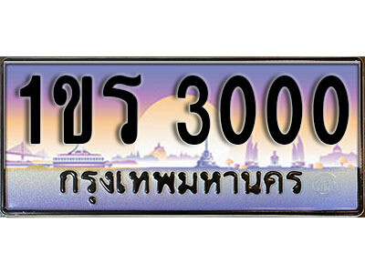 3.License Plate ทะเบียนรถ 3000 ทะเบียนประมูล – 1ขร 3000 จากกรมขนส่ง
