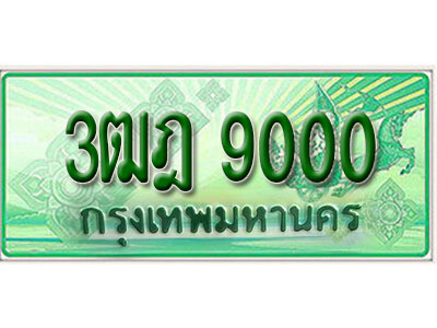 2. เลขทะเบียน 9000 รถกระบะ 2 ประตู (ตอนเดียว) เลขประมูล – 3ฒฎ 9000