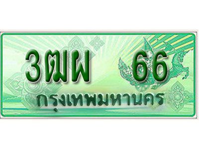 4. ทะเบียนสวยรถกระบะ - 3ฒผ 66 ป้ายเขียวเลขประมูล