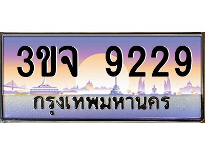 3.ทะเบียนรถ  9229 เลขประมูล ทะเบียนสวย 3ขจ 9229