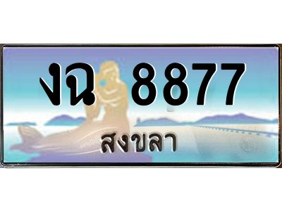 2.ทะเบียนรถสงขลา งฉ 8877 เลขประมูล หรูหราเหนือระดับ “งานหนัด”