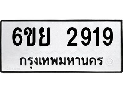 รับจองทะเบียนรถ 2919 หมวดใหม่  6ขย 2919 ทะเบียนมงคล