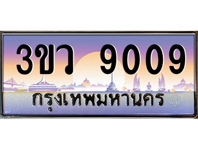 8.ทะเบียนรถ 9009  เลขประมูล ทะเบียนสวย 3ขว 9009  จากกรมขนส่ง
