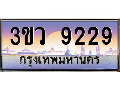 4.ทะเบียนรถ 9229  เลขประมูล ทะเบียนสวย 3ขว 9229  จากกรมขนส่ง