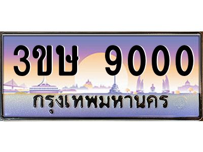 3.ทะเบียนรถ  3ขษ 9000  เลขประมูล ทะเบียนสวย  9000  จากกรมขนส่ง