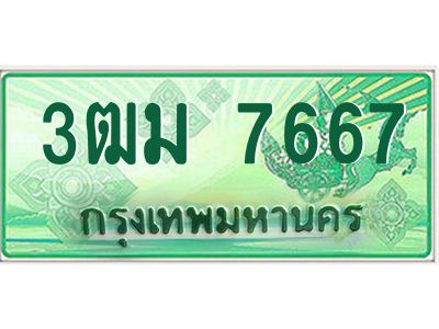 4.ทะเบียนรถกระบะ 3ฒม 7667 เลขประมูล ทะเบียนสวย   7667