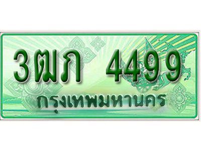 4.ทะเบียนรถกระบะ 2 ประตู  3ฒภ 4499 เลขประมูล ทะเบียนสวย   
