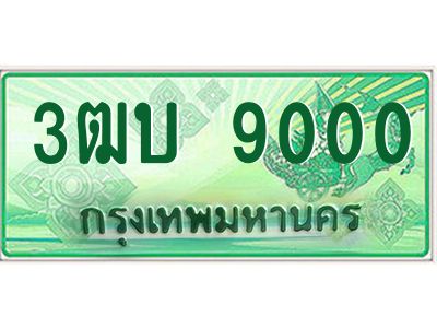 3.ทะเบียนรถกระบะ  9000  เลขประมูล ทะเบียนสวย   3ฒบ 9000 