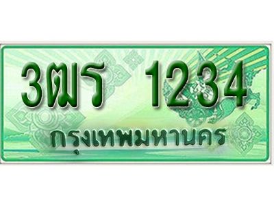 2.ทะเบียน 1234  - รถกระบะ 2 ประตู – 3ฒร 1234  -  ป้ายเขียวเลขประมูล