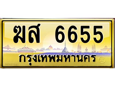 9.ทะเบียนรถ  6655 เลขประมูล ทะเบียนสวย  ฆส 6655 จากกรมขนส่ง