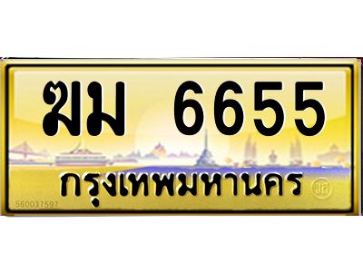 9.ทะเบียนรถ  6655 เลขประมูล ทะเบียนสวย  ฆม 6655 ถูกที่สุด