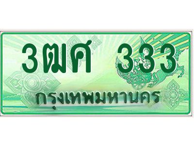 2.ป้ายทะเบียนรถ  3ฒศ 333  สำหรับรถกระบะ 2 ประตู