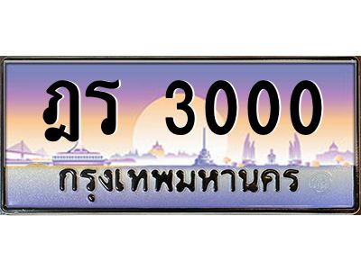 3.ป้ายทะเบียนรถ  3000  เลขประมูล ทะเบียนสวย  ฎร 3000  จากกรมขนส่ง