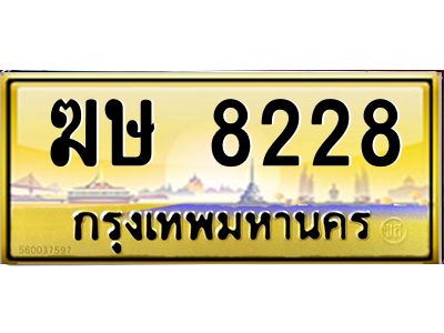 3.ป้ายทะเบียนรถ  8228  เลขประมูล ทะเบียนสวย   ฆษ 8228  จากกรมขนส่ง