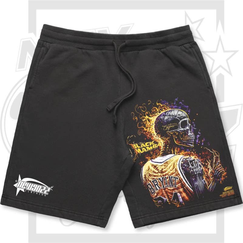 Mamba Flaming Skull Shorts