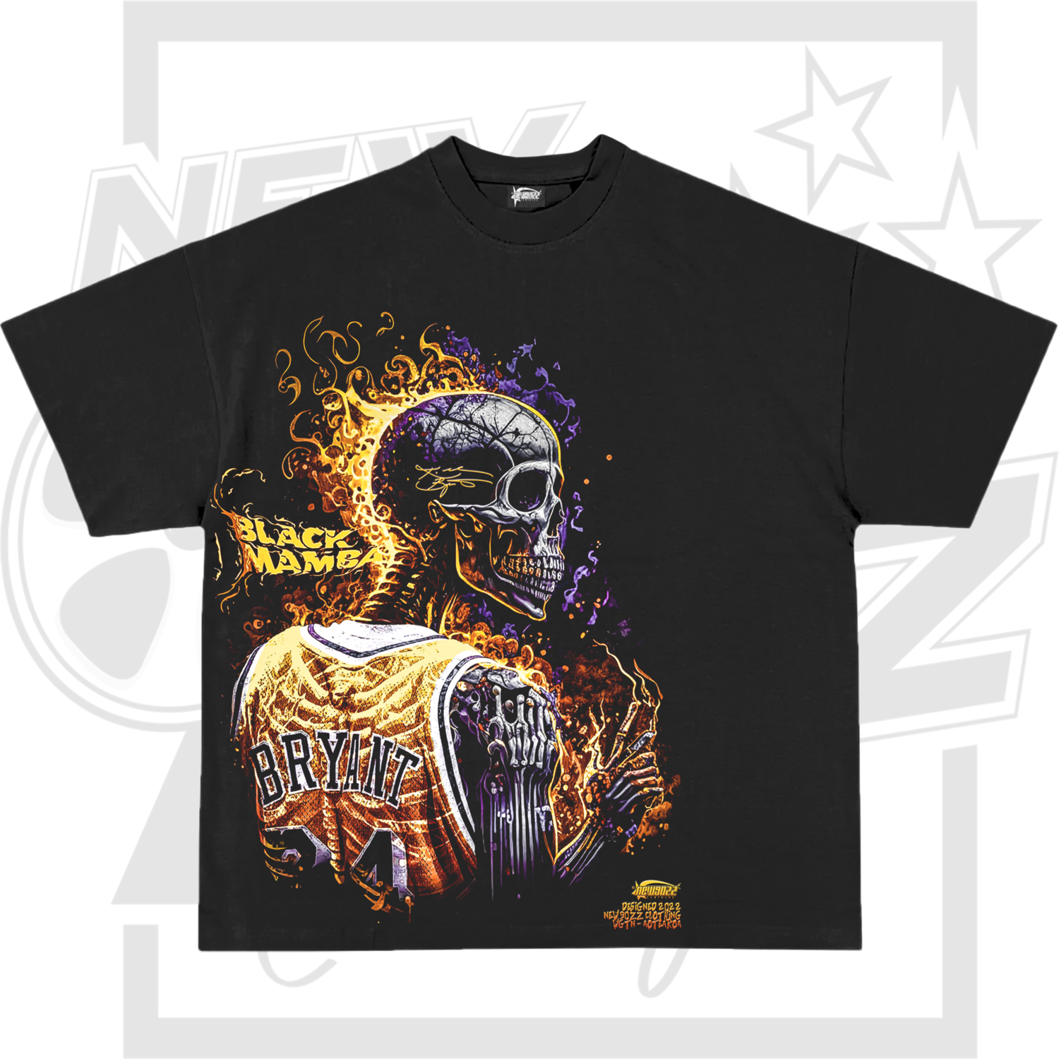 Mamba Flaming Skull