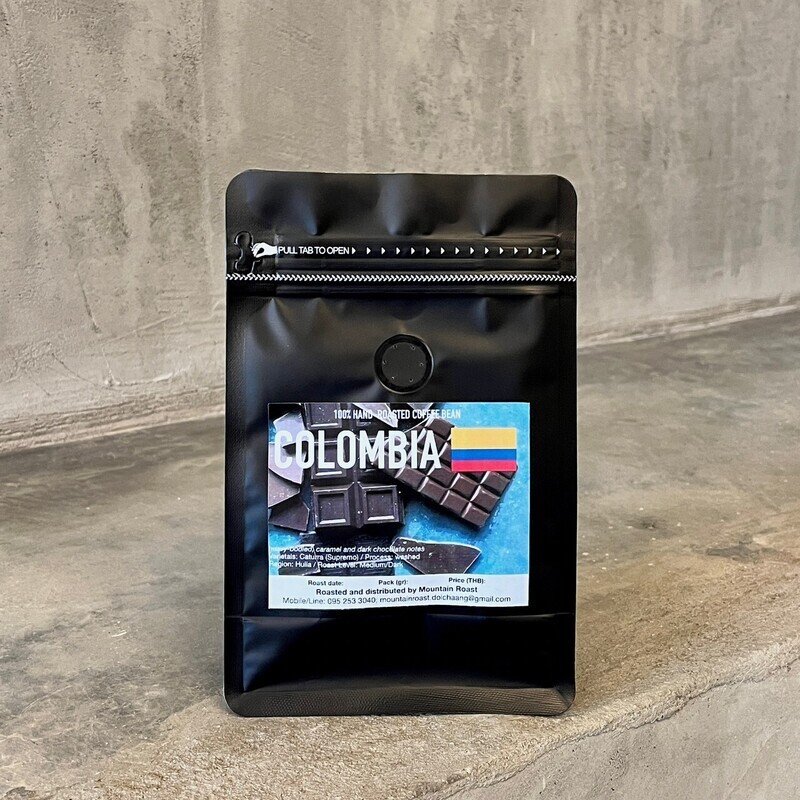 Medium/Dark-Roasted Coffee (Colombia) กาแฟโคลอมเบียคั่วกลางค่อนเข้ม