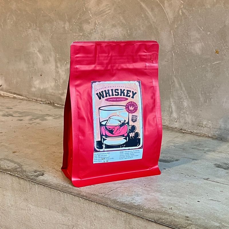Whisky-barrel aged (Honduras)  กาแฟฮอนดูรัสคั่วอ่อนค่อนกลาง ไสตล์วิสกี้