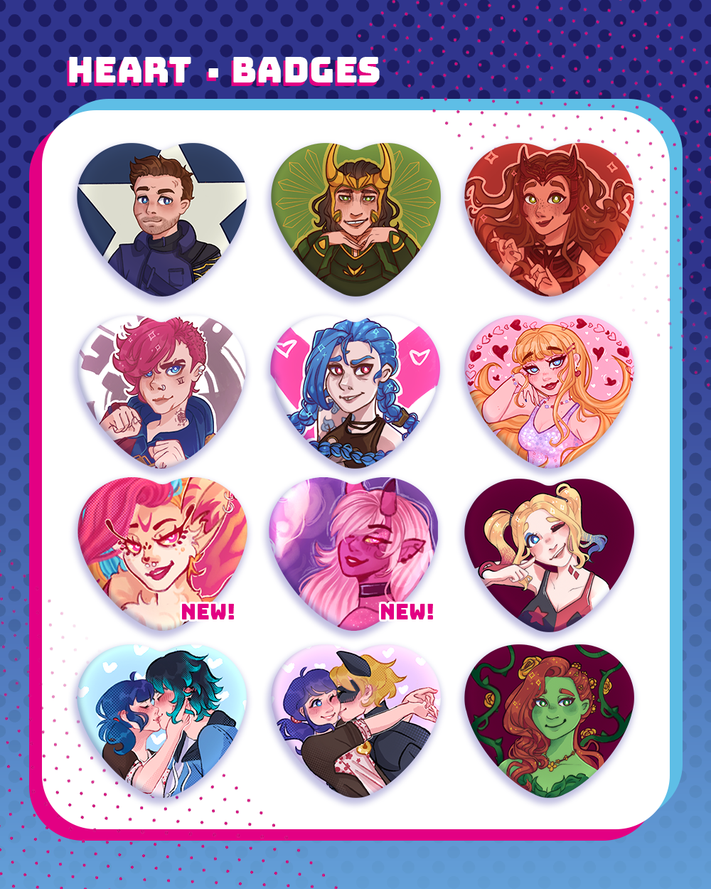 ♡ Heart Badges ♡